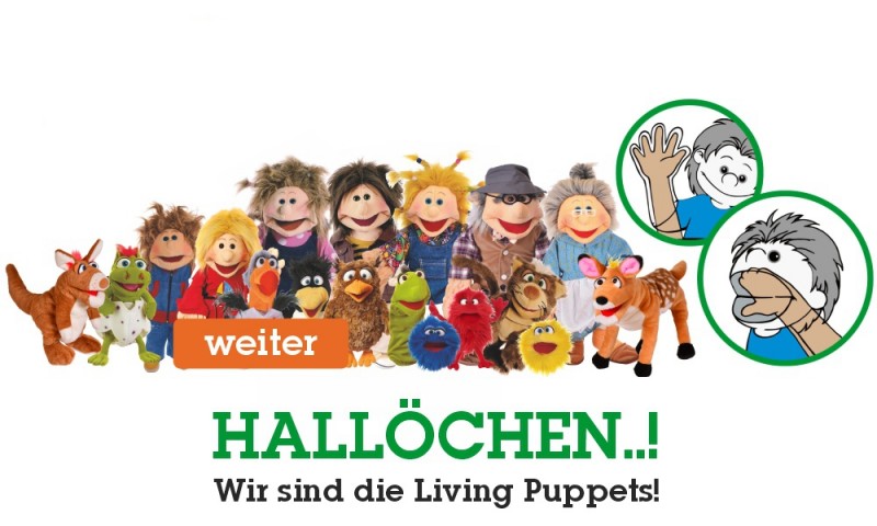 Living Puppets Plüschfigur Fingerpuppe Oskar in der Tonne aus der Se Neu & OVP 